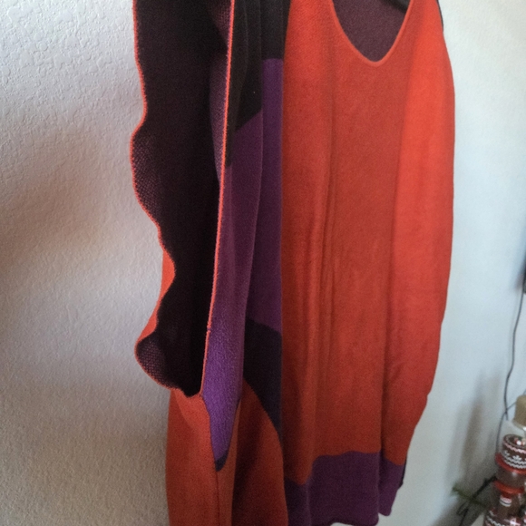 Colorful Colorblock Oversized Worthington Women's Sweater Size L/XL - Picture 7 of 7